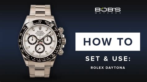 how to use a daytona rolex|Rolex daytona setting instructions.